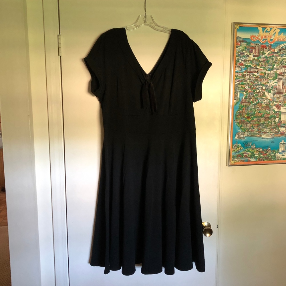 Unique Vintage Natalie black swing dress, size 4XL